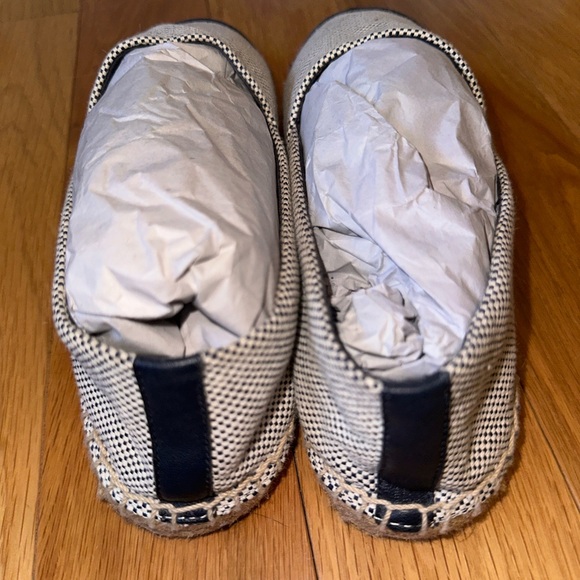 Tory Burch Canvas Printed Espadrille Dulce de Leche Flats Sz 9 PRICE DROP - Picture 5 of 9